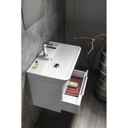 Bruckner NEON szafka z umywalką ceramiczną 60x41.5 cm biała 501.113.0