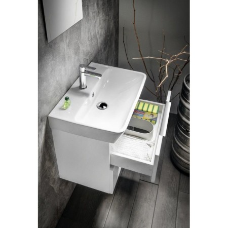 Bruckner NEON szafka z umywalką ceramiczną 60x41.5 cm biała 501.113.0