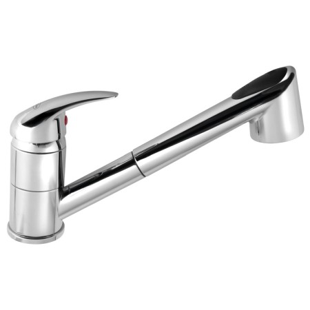Aqualine Bateria kuchenna z wysuwaną wylewką chrom 1107-74