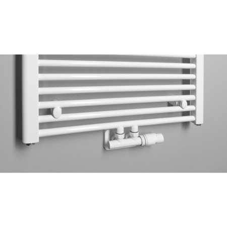 Aqualine DIRECT grzejnik łazienkowy 600x1680 mm podłączenie środkowe biały ELM66T