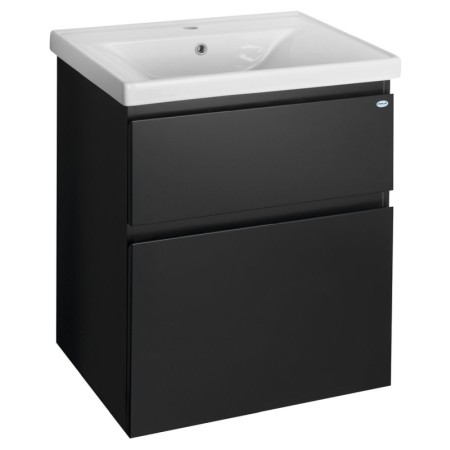 Aqualine ALTAIR szafka umywalkowa 61.5x72.5x45cm czarny mat AI665