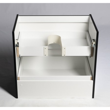 Aqualine ALTAIR szafka umywalkowa 67x60x45cm czarny mat AI670