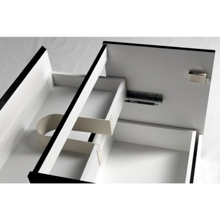 Aqualine ALTAIR szafka umywalkowa 67x60x45cm czarny mat AI670