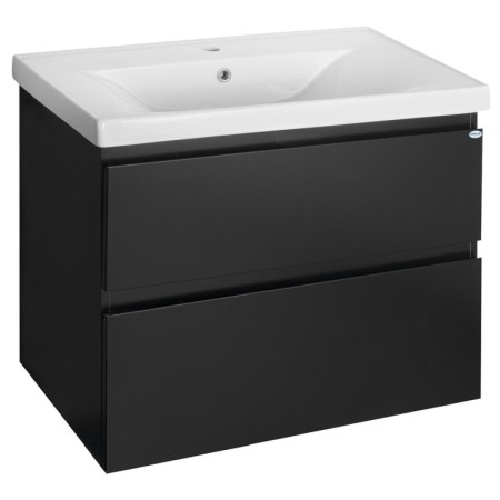 Aqualine ALTAIR szafka umywalkowa 77.5x60x45cm czarny mat AI680