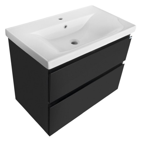 Aqualine ALTAIR szafka umywalkowa 77.5x60x45cm czarny mat AI680