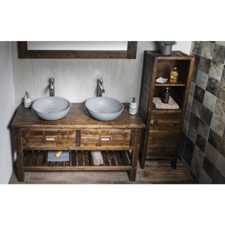 Sapho BRAND szafka pod umywalkę 130x73x50cm świerk bejcowany BA131S