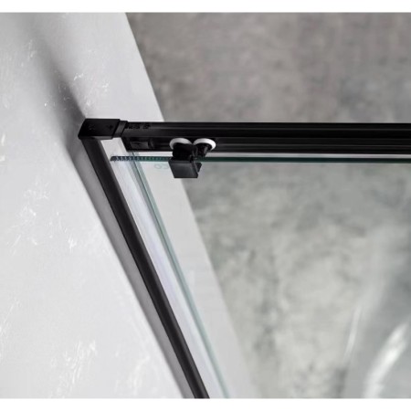 Gelco SIGMA SIMPLY BLACK kabina prysznicowa 900x900 mm wejście z rogu szkło czyste GS2190BGS2190B