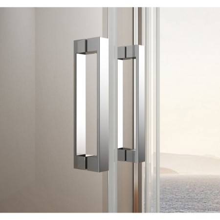 Bruckner BORG kabina prysznicowa 900x900x1950 mm wejście z rogu szkło czyste 751.190.1
