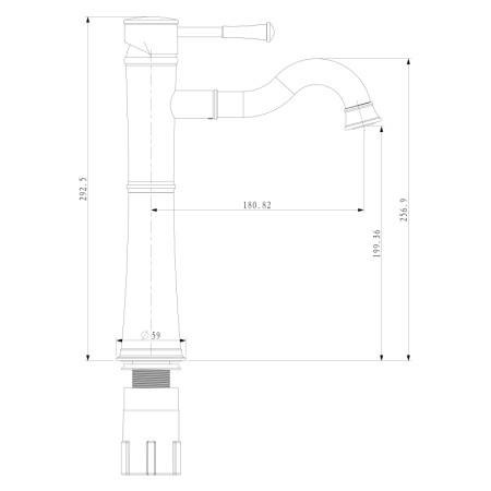 Sapho ATENA bateria umywalkowa wysoka chrom ZB006