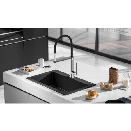Sapho NIMOA bateria kuchenna z prysznicem chrom/gun metal MA640GM