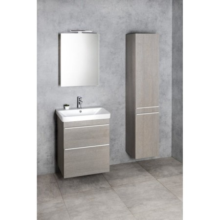 Sapho SITIA szafka wysoka 467x172x32cm 2 drzwiczki dąb srebrny SI450-1111