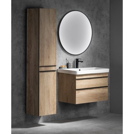 Sapho SITIA szafka wysoka 467x172x32cm 2 drzwiczki dąb Alabama SI450-2222