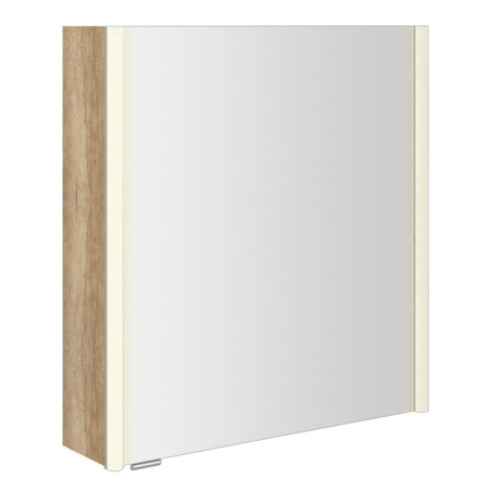Sapho ALIX szafka z lustrem oświetlenie LED 66x70x17.5cm lewa/prawa dąb Alabama AX166-0022