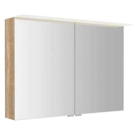 Sapho LINEX szafka z lustrem oświetlenie LED 100x70x15cm dąb Alabama LX100-0022