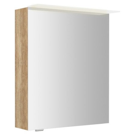 Sapho LINEX szafka z lustrem oświetlenie LED 60x70x15cm lewa/prawa dąb Alabama LX060-0022