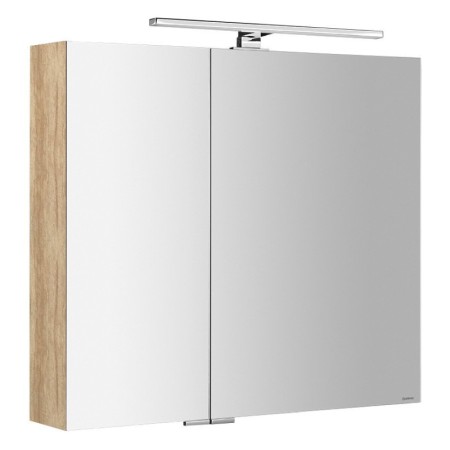 Sapho MIRRÓ szafka z lustrem oświetlenie LED 3 drzwiczki 120x70x16cm dąb Alabama MC080-0022