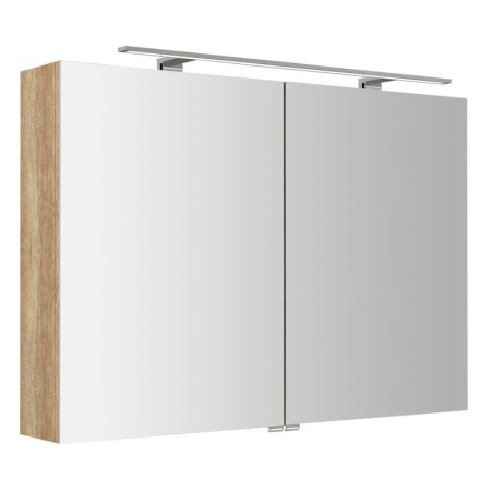 Sapho RIWA szafka z lustrem oświetlenie LED 101x70x17cm dąb Alabama RIW100-0022