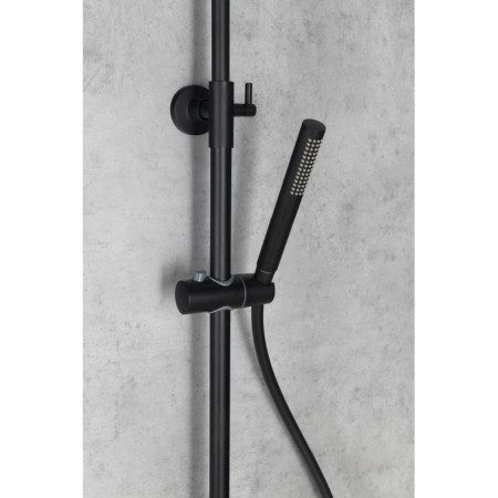 Sapho MIA zestaw prysznicowy z baterią dźwigniową czarny mat MA139B