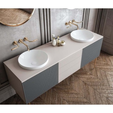 Sapho Umywalka ceramiczna wpuszczana w blat średnica 43cm biały 3041