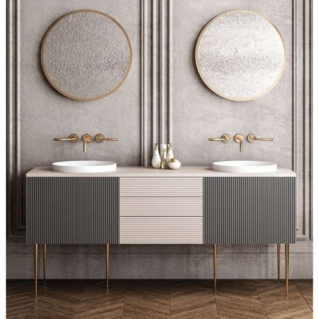 Sapho Umywalka ceramiczna wpuszczana w blat średnica 43cm biały 3041