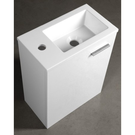 Aqualine ZOJA szafka z umywalką 40x22 cm biała 51049A-01