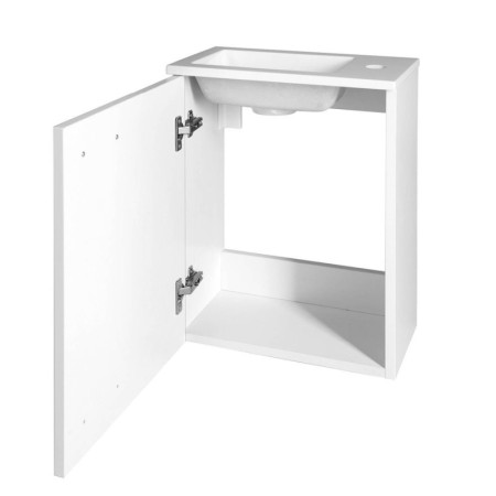 Aqualine ZOJA szafka z umywalką 40x22 cm biała 51049A-01