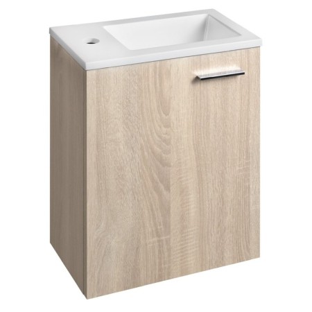 Aqualine ZOJA szafka z umywalką 40x22 cm dąb platin 51049DP-01