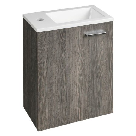 Aqualine ZOJA szafka z umywalką 40x22 cm mali wenge 51049MW-01