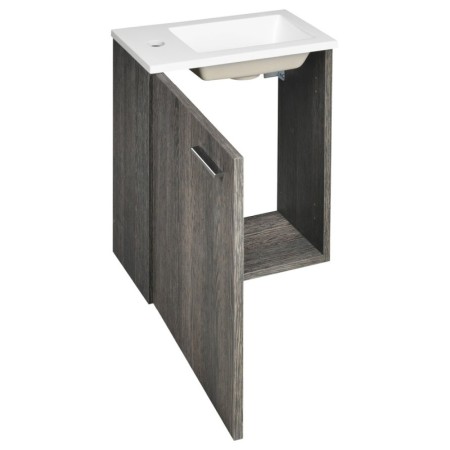 Aqualine ZOJA szafka z umywalką 40x22 cm mali wenge 51049MW-01