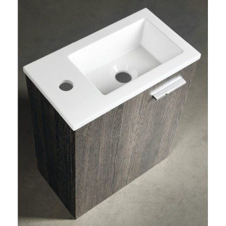 Aqualine ZOJA szafka z umywalką 40x22 cm mali wenge 51049MW-01
