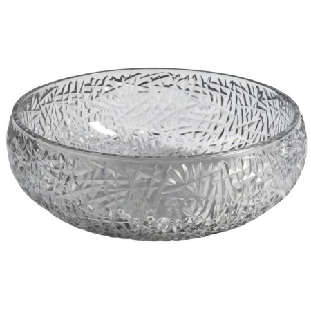 Sapho GAVIOTA grawerowana szklana umywalka nablatowa ? 42cm czarny TY306