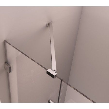 Polysan FORTIS EDGE drzwi prysznicowe bez profilu 800mm szkło czyste prawe FL1280R