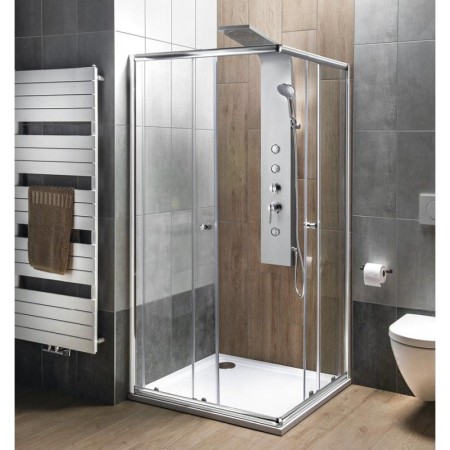 Aqualine AGGA kabina prysznicowa narożna 800x800mm szkło czyste HLF808Y