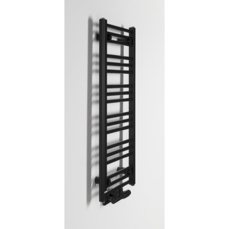 Bruckner ALBRECHT grzejnik 400x930 mm podłączenie środkowe czarny mat 600.111.6