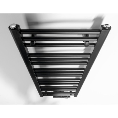 Bruckner ALBRECHT grzejnik 400x930 mm podłączenie środkowe czarny mat 600.111.6