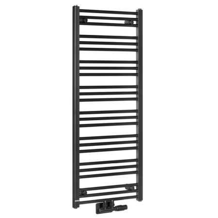 Bruckner ALBRECHT grzejnik 500x1250 mm podłączenie środkowe czarny mat 600.114.6