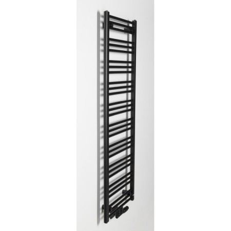 Bruckner ALBRECHT grzejnik 500x1570 mm podłączenie środkowe czarny mat 600.115.6