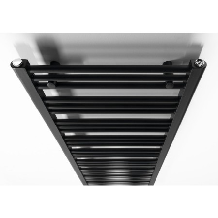 Bruckner ALBRECHT grzejnik 500x1570 mm podłączenie środkowe czarny mat 600.115.6