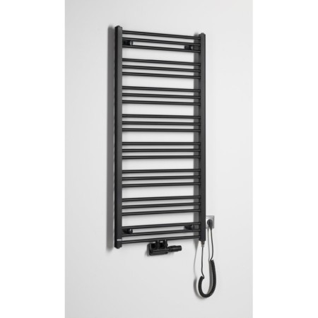 Bruckner ALBRECHT grzejnik 600x1250 mm podłączenie środkowe czarny mat 600.117.6