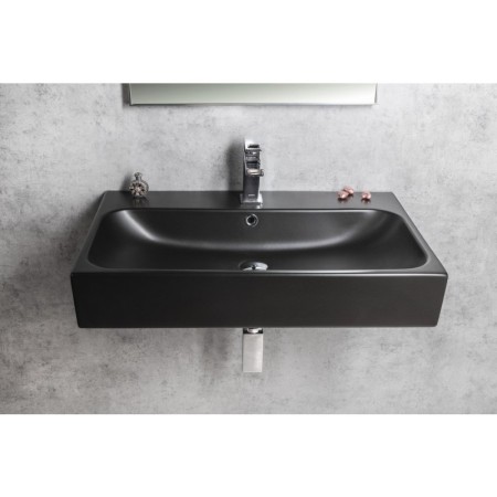 Sapho TORIDI umywalka ceramiczna 76x46.5cm czarny mat TU0226B