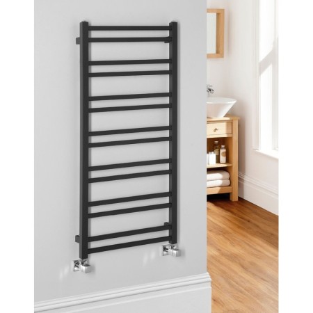 Sapho METRO DOS grzejnik łazienkowy 500x1100 mm czarny mat IR432TB