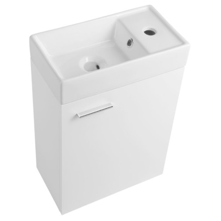 Aqualine ZOJA szafka z umywalką ceramiczną 40x22 cm biała 51049A-02