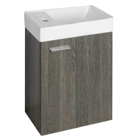 Aqualine ZOJA szafka z umywalką ceramiczną 40x22 cm mali wenge 51049MW-02