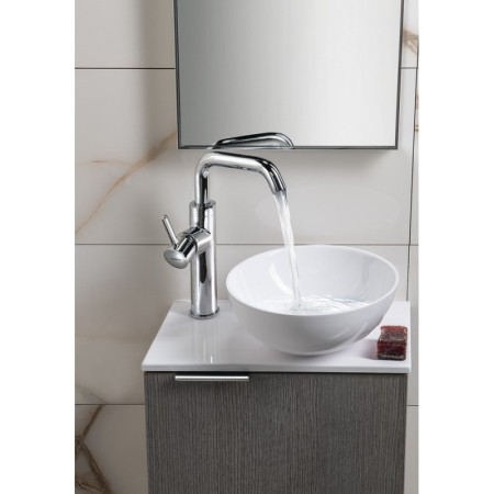 Sapho LATUS X szafka umywalkowa 394x50x22cm dąb Sherwood LT110-1515