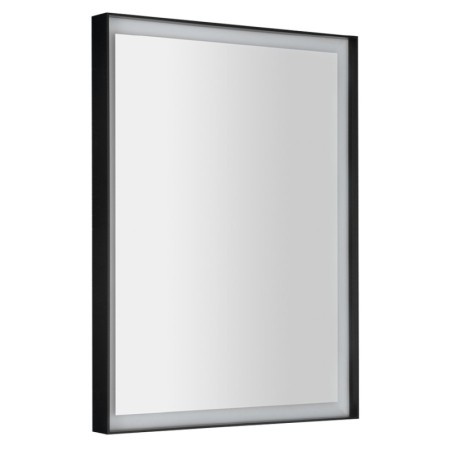 Sapho Lustro SORT z oświetleniem LED 60x80cm bezdotykowy czujnik IR 2700-6500K czarny mat ST080S