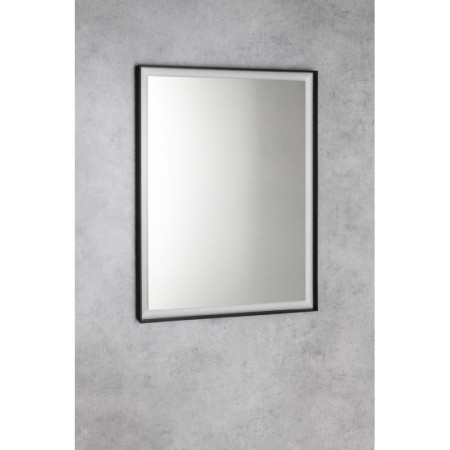Sapho Lustro SORT z oświetleniem LED 60x80cm bezdotykowy czujnik IR 2700-6500K czarny mat ST080S