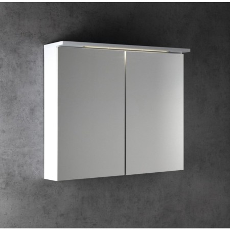 Aqualine KAWA STRIP szafka z lustrem oświetlenie LED 80x70x22cm biały WGL80S