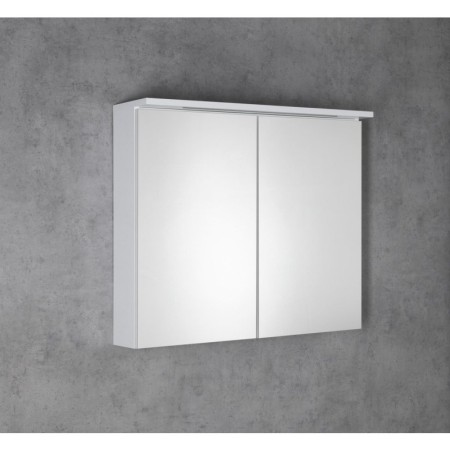 Aqualine KAWA STRIP szafka z lustrem oświetlenie LED 80x70x22cm biały WGL80S