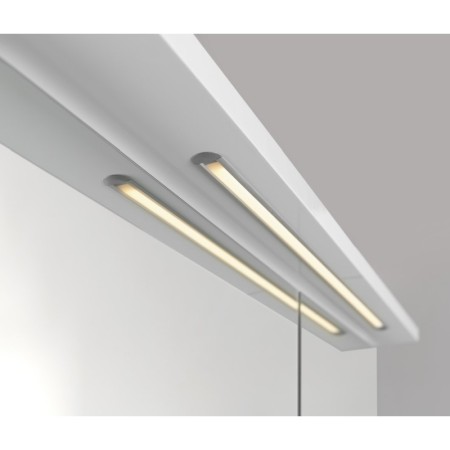 Aqualine KAWA STRIP szafka z lustrem oświetlenie LED 80x70x22cm biały WGL80S