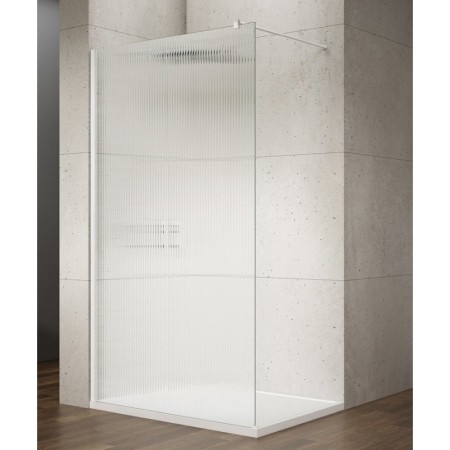 Gelco VARIO WHITE jednoczęściowa kabina prysznicowa Walk-In montaż przy ścianie szkło nordic 700 mm GX1570-07